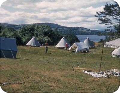 Camping with Scottish Girl Guides