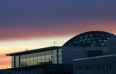 Dec 8: Sunrise, glass and steel