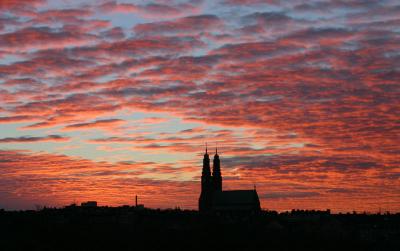 Dec 12: Morning skies over Hgalidskyrkan