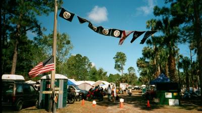 Airheads flying above the BMW only campground