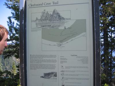 Trailhead sign