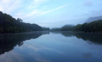 La Hulpe lake in the morning