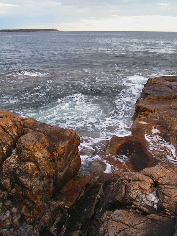 Seawall rocks by Richard B