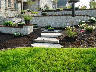 outcropping steps