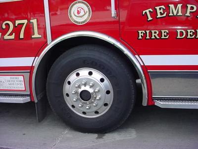 Tempe fire truck wheel