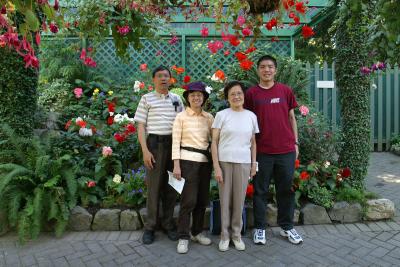 Our Family at Butchart Gardens