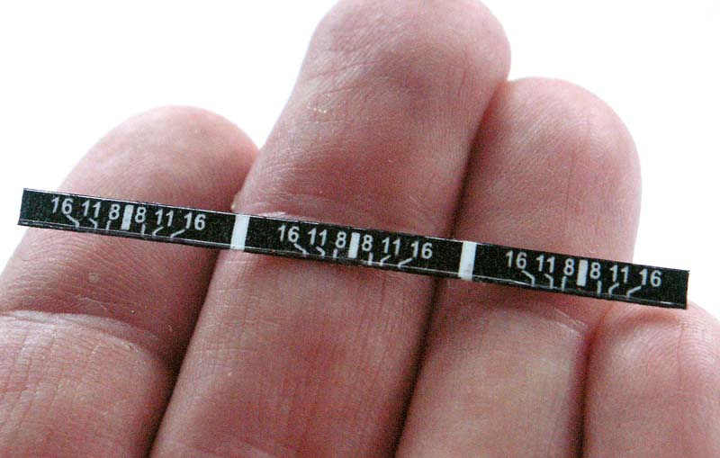 Depth of Field Sticker Strip Minolta AF Lens