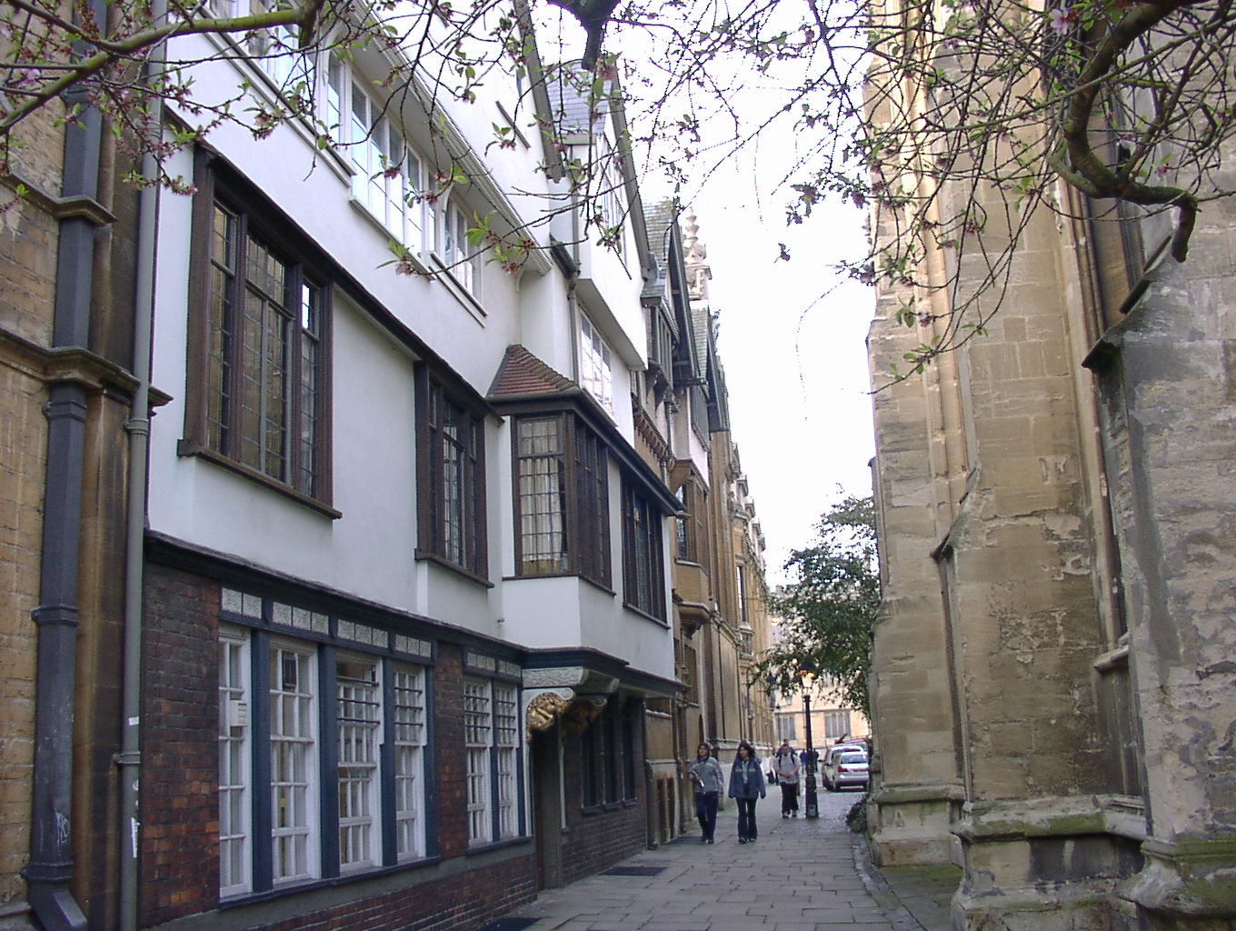 Typical narrow oxford street