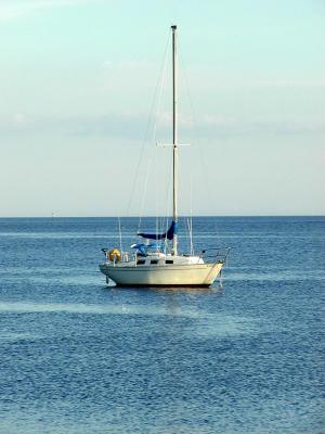 Anchored at Cedar Key