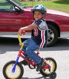 Cameron Rides His Bike
