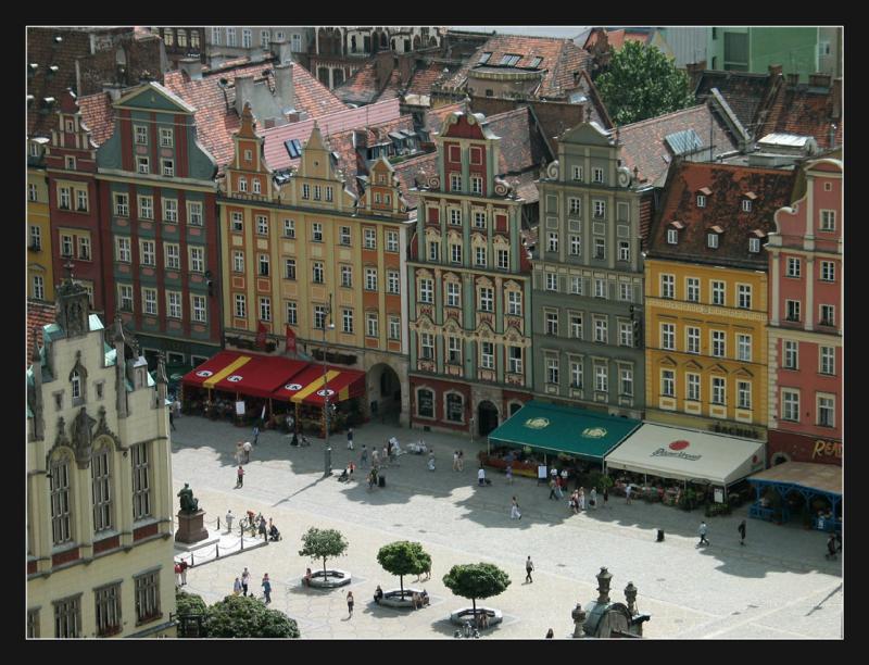 Wroclaw - rynek(vue de Sainte Elisabeth)