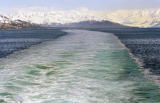 Ships Wake leaving Glacier Bay