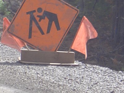Road sign for Mark.