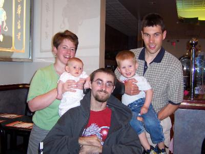 Klaas,  Sue, their children and  Jake