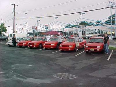 6 Spirit R/T's: DV-SDAC annual Cruize & Show in Phila., PA (Gary Joseph - Far Left)