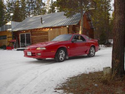 Ted Hlokoffs Red 92 Chrysler Daytona Iroc RT Canadaian