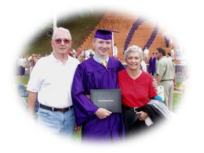 Caleb with Granpa & Gramma