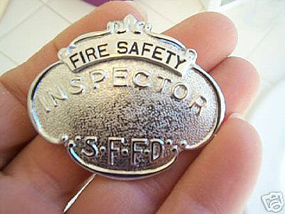 sffd fire safety inspector's badge
