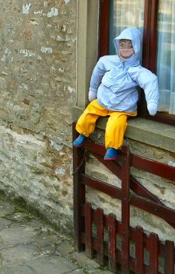 kid on windowsill