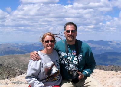 Joann and I On top on Mount Evans
