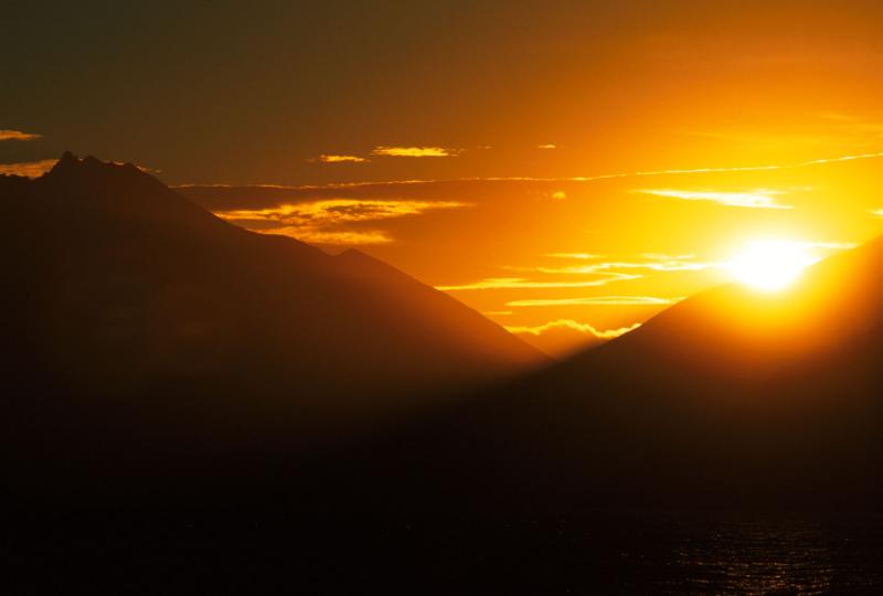 Sunset over Lake Wakatipu
