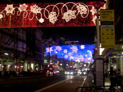 More Regent Street lights.