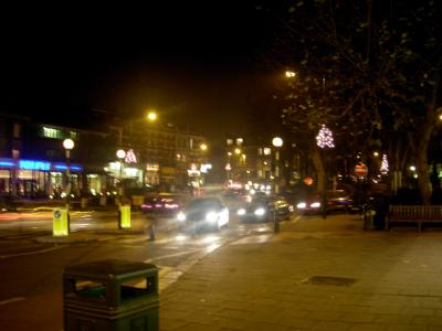 West End Lane at night.