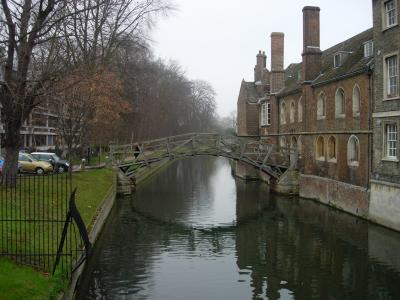 The Mathematical Bridge, linking the two halves of Queens' College over the Cam.