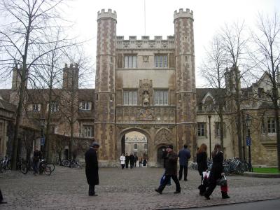 Trinity College's gates.