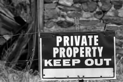 No trespassing