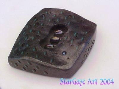 Black Beaded Box (side view)