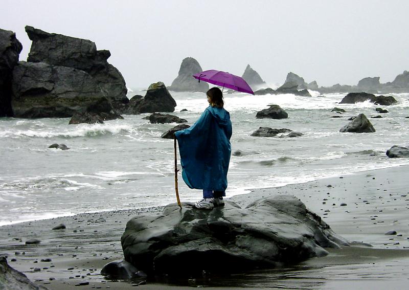 Rainy Day at the Shore by CindyD
