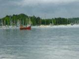 Rainy day on the fjord