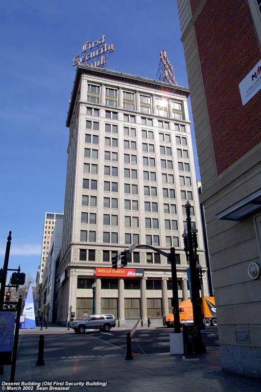 Deseret Building, aka Old First Security Bank Building