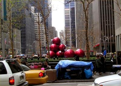Giant Ornaments on 6th Avenue