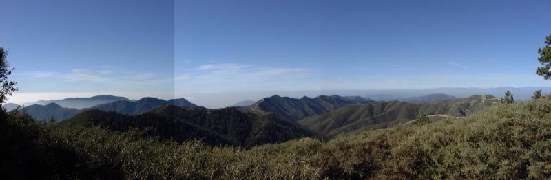 Panorama - Mendenhall Ridge and Pacoima Canyon