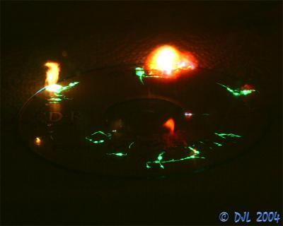 CD-R in a microwave