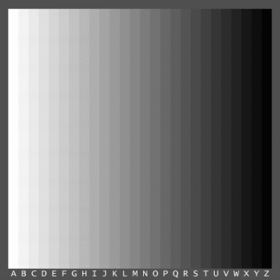 Click on Gray Scale  and then choose size original  on bottom for Monitor Calibration.