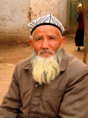 Bearded man near Kashgar
