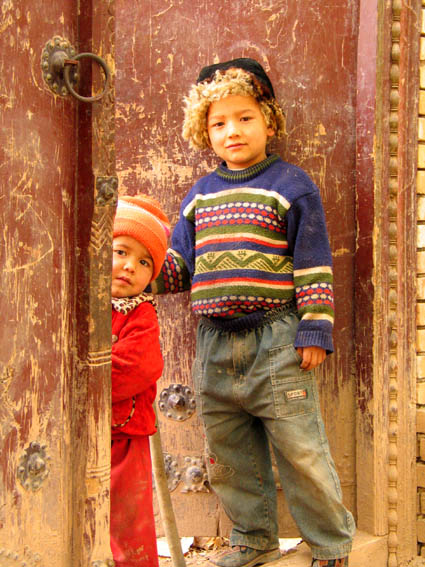Village kids near Kashgar