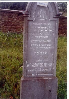Pessel daughter of Shlomo GOLDHAMMER
wife of R' Moshe MOSKOWITZ
(death) March 21, 1902