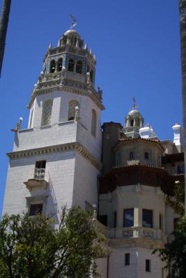 Looking up at one of the towers