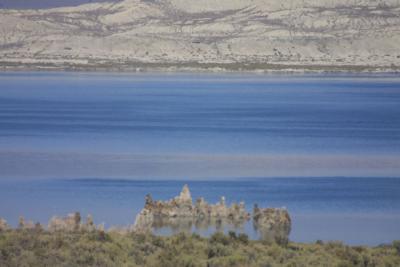 View of the tufas (calcium formations)