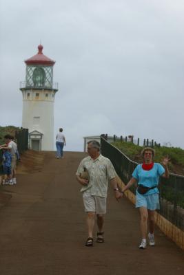 Renney and Susie at the lighthouse