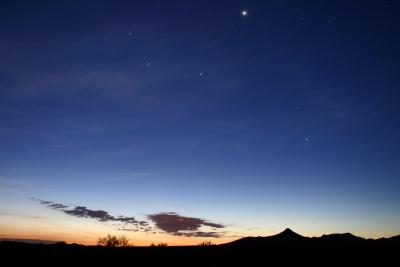 Sunrise with Venus and Saturn