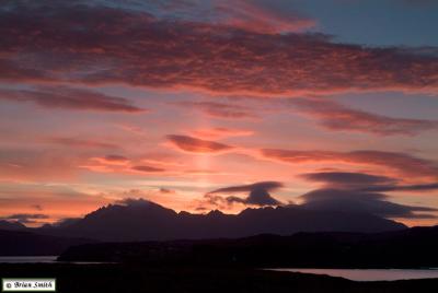 Sunrise over the Black Cuillin