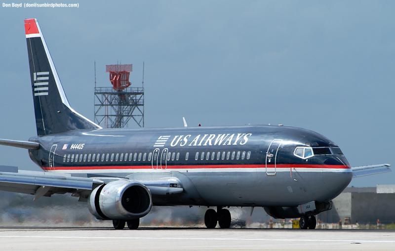 US Airways B737-4B7 N444US aviation stock photo