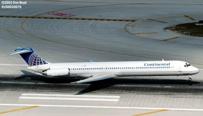 Continental Airlines MD82 N14831aviation stock photo #3034