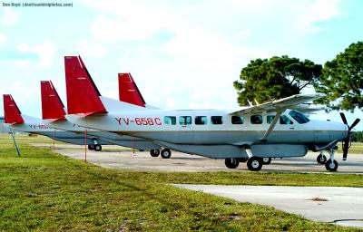 4 Venezuelan Cessna Caravans YV-658C aviation stock photo