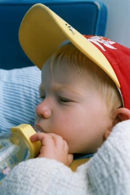 Sleepy (last photo with a bottle)